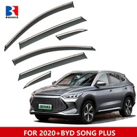 Déflecteurs de fenêtre adhésifs pour BYD SONG PLUS 2020+ – Pare-pluie 4 pièces pour vitres latérales