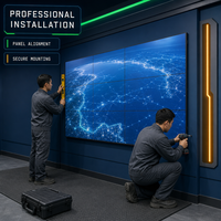 Mur vidéo LCD industriel 55 pouces avec cadre de 0,88 mm, écran de jonction 24/7 pour centre de commande énergétique