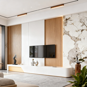 Gỗ-phong cách Veneer tấm Tường với kết cấu & hạt tạo mới nhất hợp thời trang trang trí nội thất & khách sạn cao cấp - Product Image 1