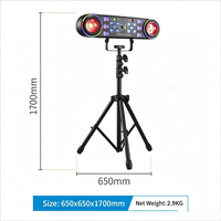 Luz LED 7 en 1 para escenario y fiestas, 100W, bola mágica, láser, luz estroboscópica con trípode y bolsa de transporte para bodas, bares, clubes, fiestas y espectáculos