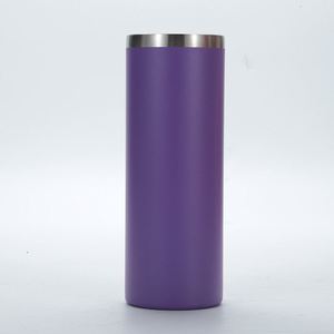 Tasses à double paroi en acier inoxydable, mug métallique 20oz, gobelet vierge multicolore pour sublimation, bouteille d'eau isotherme sous vide - Product Image 2