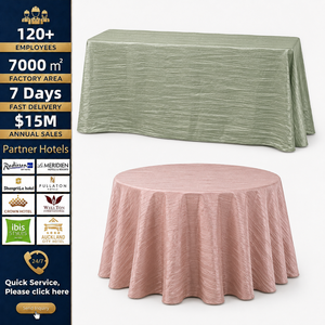 Textured Polyester <b>Tablecloth</b> with Taffeta Sheen for Wedding Banquet Event Rental and Linen Programs - Product Image 3