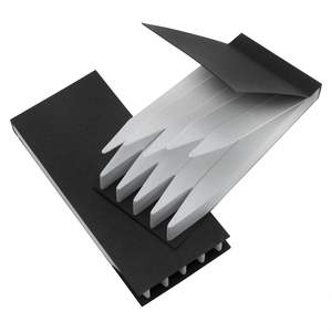 Baskılı altın logo koku uçucu yağ Blotter test kağıdı logo ile 100 adet kitapçık özel deneme parfümü şeritler - Product Image 2