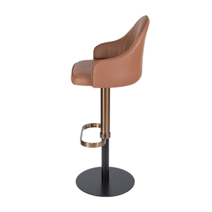 Tabouret de bar pivotant de luxe en gros, chaise de bar réglable en hauteur en <span class=keywords><strong>cuir</strong></span> PU pour café, hôtel, comptoir de bar - Product Image 2