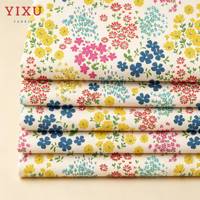 Tissu en coton 100% personnalisable, peigné, uni, écologique, tissé, à motifs floraux, pour robes de filles et de garçons