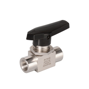 วาล์วบอลสแตนเลส ROKE 1/4NPT 3000PSI สำหรับงานอุตสาหกรรม - Product Image 1