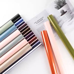 Fleur coréenne translucide couleur Cellophane papier d'emballage 58cm * 10Yard OPP gelée Film étanche Floral Bouquet emballage PE - Product Image 4