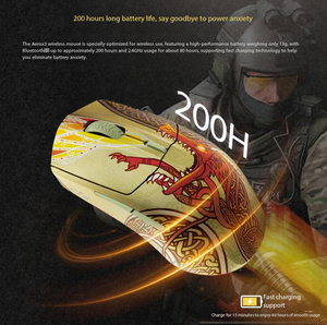 <span class=keywords><strong>Souris</strong></span> <span class=keywords><strong>sans</strong></span> <span class=keywords><strong>fil</strong></span> <span class=keywords><strong>SteelSeries</strong></span> XCS2 Dragon Lore WL Aerox 3 WL, collaboration Dragon Legend - Product Image 2