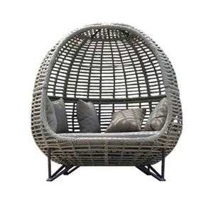 Modern Rattan Lounge Chair Aluminum Pool Sunbed Outdoor Daybed Rattan Garden Sun Lounger Wicker Day Bed for Sale - Product Image 5