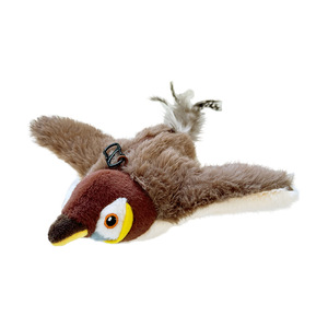 Jouet pour chat interactif rechargeable par USB Nouveau oiseau gazouillis simulé Ailes battantes automatiques Jouet en peluche d'herbe à chat classique - Product Image 1