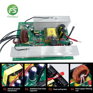 Inversor de Corriente Fonsoul 2700W/6000W con Pantalla LED, DC 12V 24V AC 110V, Portátil, Onda Sinusoidal Pura, para Uso <span class=keywords><strong>Automotriz</strong></span> <span class=keywords><strong>y</strong></span> Doméstico - Product Image 4