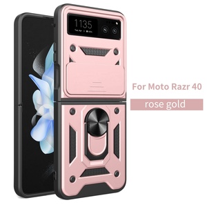 Protector de Cámara Deslizante para Motorola, Funda Magnética para Teléfono con Anillo, para Moto Razr 40 - Product Image 1