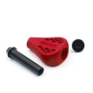 Poignée de moulinet de pêche antidérapante en TPE de 35 mm pour moulinets spinning, compatible avec Shimano Vanford, rouge - Product Image 2