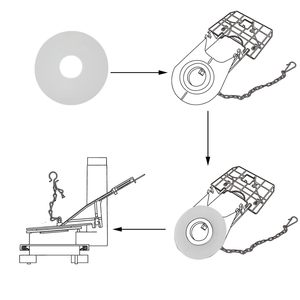 Joint d'étanchéité en silicone pour toilettes, bague d'étanchéité, clapet et joint torique de remplacement, compatible avec la vanne de chasse THU128 de 3,54 pouces à économie d'eau, garantie 1 an - Product Image 6