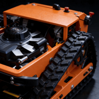 Tondeuse robot à fléaux autopropulsée haute performance 500 mm, tondeuse de jardin intelligente télécommandée sur chenilles