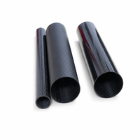 Tube en fibre de carbone 3K haute résistance, tube en carbone usiné sur mesure pour les cadres de robotique et d'automatisation