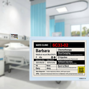 Tableau de menu numérique à encre électronique pour panneau d'identification d'hôpital pour enfants, carte de nom/numéro de chambre d'hôpital multicolore, solutions intelligentes pour les soins de santé - Product Image 1