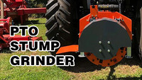2025 pour RG24 Accessoire déchiqueteuse de souches robuste pour tracteurs de 20 à 50 CV, Disque de coupe de 24 pouces, Catégorie 1, Attelage 3 points, pour le défrichage forestier