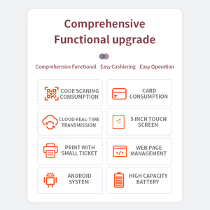 Wifi và Bluetooth kết nối với đám mây phiên bản di động <span class=keywords><strong>POS</strong></span> thiết bị đầu cuối máy cho nhà hàng - Product Image 3