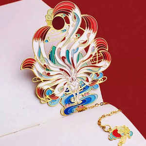 Wholesale Custom Metal <b>Bookmark</b> Gold/<b>Silver</b> Colors Engraved Earth Logo Soft Enamel Sublimation Finish Custom Shape Promotional - Product Image 3