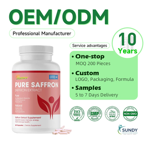แคปซูลสารสกัดหญ้าฝรั่นบริสุทธิ์ OEM/ODM 60 แคปซูล อาหารเสริมบำรุงสายตาและหัวใจสำหรับผู้ใหญ่ อาหารเสริมเพื่อสุขภาพ - Product Image 1