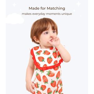 Baberos personalizados para bebé, paquete de 3, de fibra de bambú, estampados, ajustables, para la dentición y alimentación de bebés niñas - Product Image 3