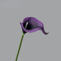 Fleur artificielle en EVA, mini calla, fleur artificielle pour la décoration de la maison, fête, mariage, vente en gros, bouquet de mariée