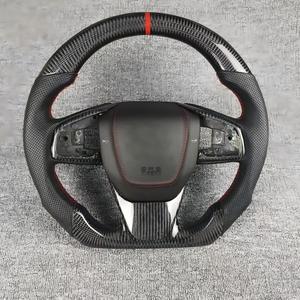 Volante Deportivo de Fibra de Carbono LED Personalizado de Alta Calidad en Oferta para Accord <span class=keywords><strong>Civic</strong></span> CR-V Sport Fit Upgrade - Product Image 3