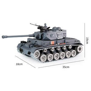 Modèle de char d'assaut allemand <span class=keywords><strong>Panzer</strong></span> <span class=keywords><strong>III</strong></span> à l'échelle 1:18, version PRO en métal, char de combat RC 2,4 GHz, tir de balles PP et d'eau, cadeau pour les amateurs - Product Image 6