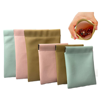 Sacs à boucles d'oreilles en cuir d'agneau de luxe avec logo personnalisé, 4x6 pouces, pochettes pour pendentifs en PU avec fermeture automatique Yichen YC-PU2023030145