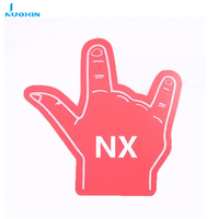 Nuoxin Professionnel Forme Personnalisée Promotionnel Acclamations EVA Mousse Éponge Doigts Mousse Main Pour Événements Sportifs Acclamations