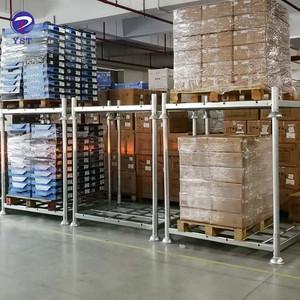 Estante de tubos galvanizados de metal apilable desmontable para manejo de materiales - Product Image 4