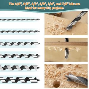 2026 Manufacturer Long Screw Point Wood Auger <b>Formwork</b> Drill Bits With Hole for Wood Drilling - Product Image 3