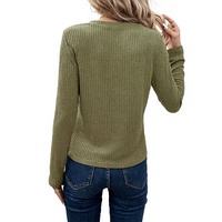 Suéter de Invierno de Alta Calidad para Mujer, 100% Algodón, Bordado, Diseño Personalizado, Logotipo Frontal, Estilo Casual, 300 GSM, Exportación
