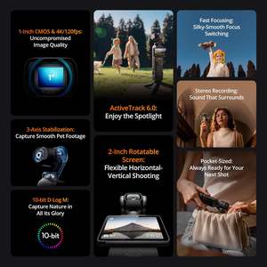 <span class=keywords><strong>Estabilizador</strong></span> <span class=keywords><strong>de</strong></span> Mano Gimbal 1\" CMOS 4K 120FPS Video Estabilización <span class=keywords><strong>de</strong></span> Tres Ejes Enfoque Rápido D J <span class=keywords><strong>OSMO</strong></span> Pocket 3 - Product Image 4