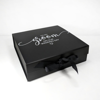 Boîte cadeau de fête de luxe personnalisée, pliable, magnétique, avec ruban, rose, pour demande en mariage, cadeaux de mariage pour les invités