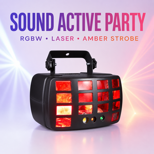 Compact 3 in <strong>1</strong> <strong>DJ</strong> Stage Light Auto Master Slave Voice <strong>Control</strong> for Bar Nightclub Events - Product Image 4