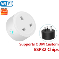 Enchufe Inteligente WiFi 16A para Hogar, Fabricado en el Reino Unido, con Monitor de Energía, Firmware ESP32 Personalizado, Enchufe Inteligente Tuya