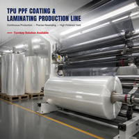 Ligne de revêtement PPF automatique personnalisée, machine de laminage de film protecteur TPU TPH avec transfert de savoir-faire et aménagement d'usine