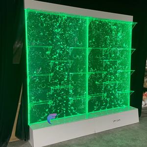 Panneau mural en acrylique à bulles d'eau avec éclairage LED à changement de couleur personnalisé pour projet de restaurant d'hôtel - Product Image 5