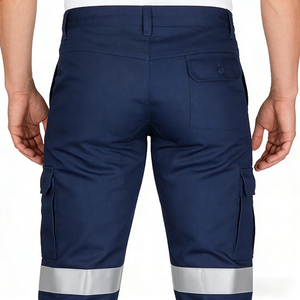 Pantaloni da <span class=keywords><strong>Lavoro</strong></span> ad Alta Visibilità Riflettenti per Operai Edili e Industriali, in Misto Cotone - Product Image 5