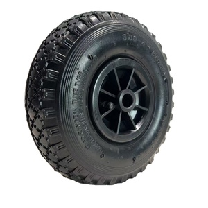 Rueda de plástico de goma neumática de 10 pulgadas 3,00-4/ 260x85 Ruedas de carrito Pedal Go Kart Ruedas para uso industrial Nuevo estado usado - Product Image 1