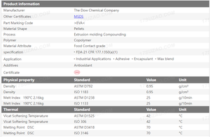 Resina EVA 250 Vergine Dupont in Pellets, 28% VA, Alto Indice di Fusione, Flessibilità a Basse Temperature per Adesivi Hot Melt e Modificazione della Plastica - Product Image 2
