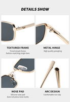Frame Glasses Fashionable and Versatile Metal Frame Sunglasses Unique Street Photography