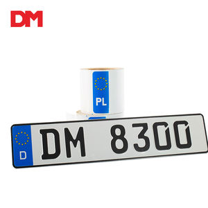 Placa de matrícula para coche de estilo europeo, placa de matrícula en blanco de 520X110 Mm, con logotipo E, venta al por mayor, DM8200G - Product Image 4