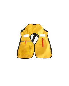 Inflable adulto pequeño perro Co2 cartucho Ccs certificado rescate 150n mascotas marinas naranja disfraz caballito de mar chaleco salvavidas