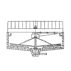 Raspador de barro de acero inoxidable y máquina de succión, equipo de tratamiento de aguas residuales de accionamiento periférico, 1/5