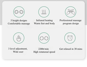 Masajeador de pies infrarrojo eléctrico Descanso debajo del escritorio Regalo para hombres y mujeres - Product Image 4