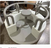 Carrousel électrique souple Ensembles de divertissement pour enfants Aire de jeu Aire de jeux intérieure Soft Play Business avec portes blanches