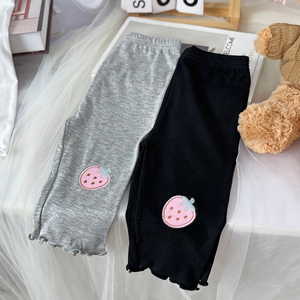 Nuovi <span class=keywords><strong>Leggings</strong></span> estivi da <span class=keywords><strong>bambina</strong></span> stile sottile per ragazze pantaloni esterni alla moda per bambini pantaloni Slim Fit versatili a cinque punti - Product Image 6